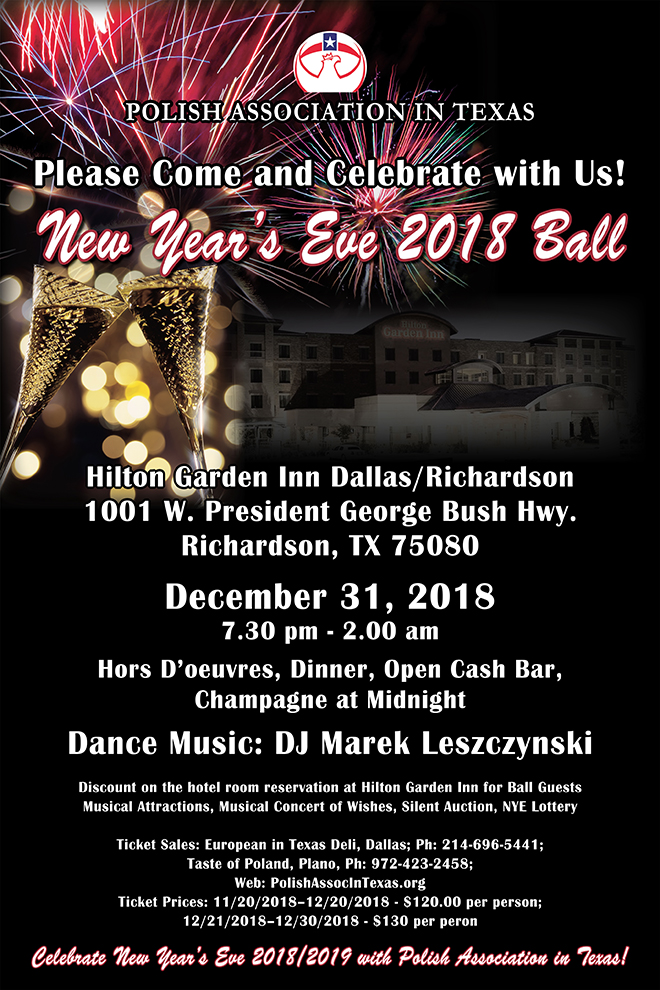 Forum Polonia Houston New Year S Eve Ball Dallas Invitation