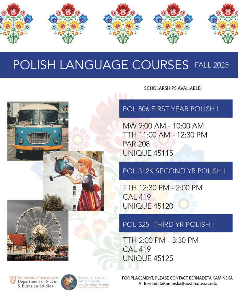 Forum Polonia Houston » Learn Polish at UT Austin Fall 2025 Courses